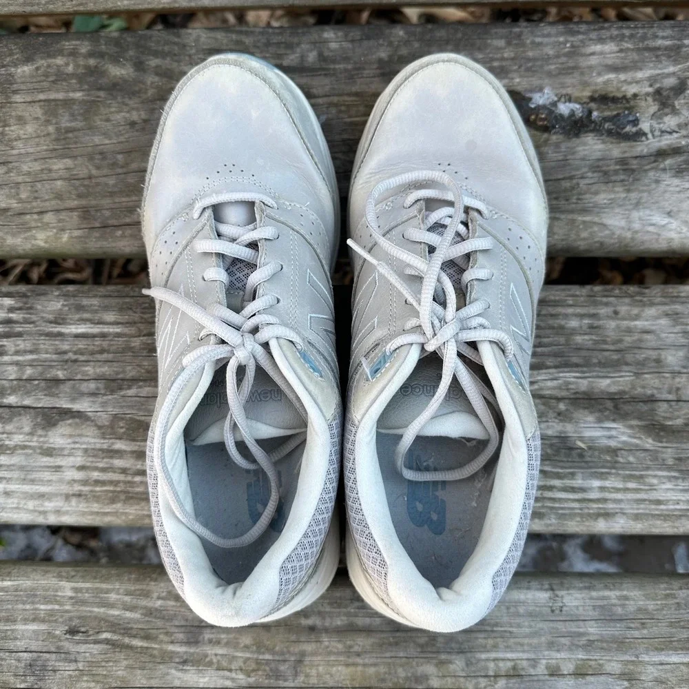 New‎ Balance 928v2 Gray Blue Leather Walking Shoes Sneakers SWW928GR2 Size 9.5